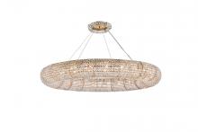 Elegant Lighting 2114G59G/RC - Paris 24 Light Brass Chandelier Clear Royal Cut Crystal