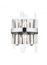 Elegant Lighting 2200W8C - Serena 8 Inch Crystal Bath Sconce in Chrome