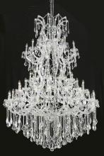 Elegant Lighting 2800G54C/RC - Maria Theresa 61 light Chrome Chandelier Clear Royal Cut Crystal