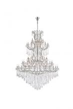 Elegant Lighting 2800G96C/RC - Maria Theresa 85 light Chrome Chandelier Clear Royal Cut Crystal