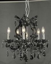 Elegant Lighting 2800D20B/RC - Maria Theresa 6 light Black Pendant