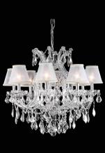 Elegant Lighting 2800D26C+SH-1R6S/SS - Dining Room