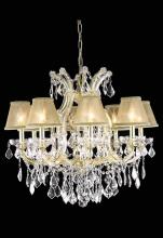 Elegant Lighting 2800D26G+SH-1R6G/SS - Dining Room