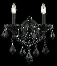 Elegant Lighting 2800W2B/RC - Maria Theresa 2 light Black Wall Sconce