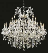 Elegant Lighting 2801D36C/RC - Maria Theresa 24 Light Chrome Chandelier Clear Royal Cut Crystal