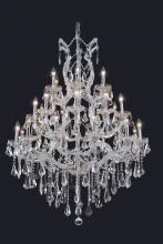 Elegant Lighting 2801D38C/RC - Maria Theresa 28 Light Chrome Chandelier Clear Royal Cut Crystal