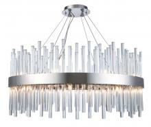 Elegant Lighting 3000D32C - Dallas 18 Light Chrome Chandelier Clear Royal Cut Crystal