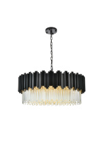 Elegant Lighting 3400D32BK - Pendant D32"H14"L11 Black
