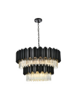 Elegant Lighting 3400G32BK - Pendant D32"H19"L12 Black