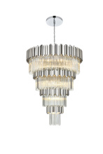 Elegant Lighting 3400GR40C - Willow 40 inch Chandelier in Chrome