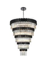 Elegant Lighting 3400GR59BK - Pendant D59"H79"L45 Black