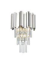 Elegant Lighting 3400W12C - Willow 12 inch Wall Sconce in Chrome