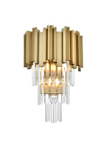 Elegant Lighting 3400W12SG - Willow 12 inch Wall Sconce in Satin Gold