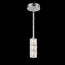 Elegant Lighting 3500D1C - Polaris LED Light Chrome Pendant Clear Elegant Cut Crystal