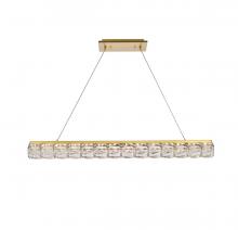 Elegant Lighting 3501D42G - Valetta 42 inch LED linear pendant in gold