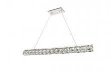 Elegant Lighting 3501D48C - Valetta Integrated LED Chip Light Chrome Chandelier Clear Royal Cut Crystal