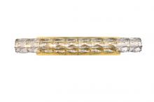 Elegant Lighting 3501W30G - Valetta 30 inch LED linear wall sconce in gold