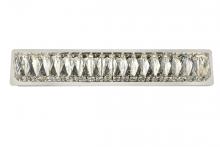 Elegant Lighting 3502W24C - Monroe Integrated LED Chip Light Chrome Wall Sconce Clear Royal Cut Crystal