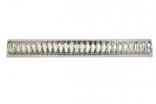 Elegant Lighting 3502W35C - Monroe Integrated LED Chip Light Chrome Wall Sconce Clear Royal Cut Crystal
