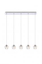 Elegant Lighting 3505D32C - Eren 5 Lights Chrome Pendant