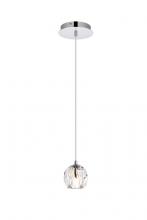 Elegant Lighting 3505D6C - Eren 1 Light Chrome Pendant