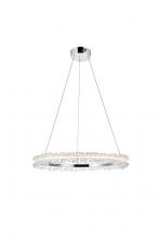 Elegant Lighting 3506D26C - Laurel LED 26 Inch Chrome Pendant