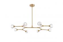 Elegant Lighting 3508D45G - Zayne 8 Light Pendant in Gold