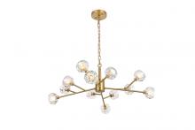 Elegant Lighting 3509D35G - Graham 12 Light Pendant in Gold