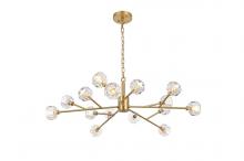 Elegant Lighting 3509D42G - Graham 15 Light Pendant in Gold