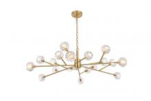 Elegant Lighting 3509D48G - Graham 18 Light Pendant in Gold