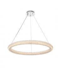 Elegant Lighting 3800D31C - Bowen Hang D31.5"H2.5"LED 48W DIM 3CCT  Chrome