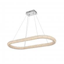 Elegant Lighting 3800D42L1C - Bowen Hang L41.5" W18" H2.5" LED 48W DIM 3CCT  Chrome
