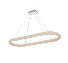 Elegant Lighting 3800D50L1C - Bowen Hang L50.5" W20" H2.5" LED 56W DIM 3CCT  Chrome