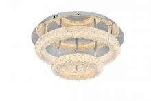 Elegant Lighting 3800F22L2C - Bowen Flush Mount D22" H10" LED 40W DIM 3CCT  Chrome
