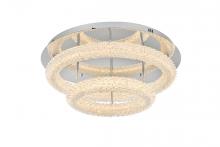 Elegant Lighting 3800F26L2C - Bowen Flush Mount D26'' H10'' LED 54W DIM 3CCT  Chrome