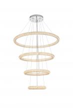Elegant Lighting 3800G41C - Bowen 42 inch LED chandelier in chrome