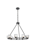 Elegant Lighting 5100D32BK - Pendant Light D32" G9 Lt9 40W Black