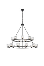 Elegant Lighting 5100L248BK - Pendant Light D36"+48" G9 Lt21 40W Black