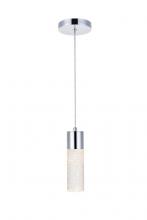Elegant Lighting 5200D4C - Constellation 1 Light Chrome LED Pendant