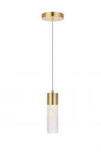 Elegant Lighting 5200D4G - Constellation 1 Light Gold LED Pendant