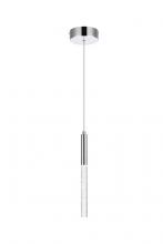 Elegant Lighting 5203D5C - Ruelle 1 Light Chrome Pendant