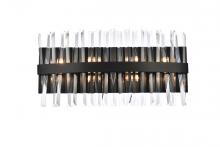 Elegant Lighting 6200W24BK - Serephina 24 Inch Crystal Bath Sconce in Black