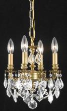 Elegant Lighting 9104D10FG/RC - Lillie 4 light French Gold Pendant Clear Royal Cut Crystal