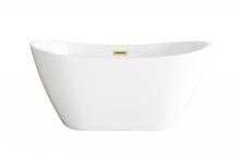 Elegant Lighting BT10354GW-BGD - Bathtub 54.0"29"24" GW with BGD drain kit