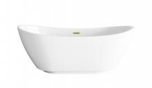 Elegant Lighting BT10367GW-BGD - Bathtub 66.9x28.3x26 GW with BGD drain kit