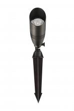 Elegant Lighting C030L-DB - Outdoor 12V Cast Brass spot light 3 inch Wide x 8.5 inch High in Dark Bronze with spring