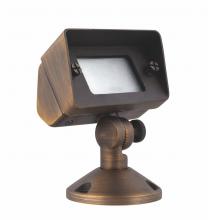Elegant Lighting C046 - Flood Light W2in D4in H6in Antique Brass Includes Stake G4 Halogen 35w(Light Source Not Included)