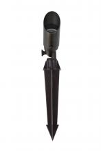 Elegant Lighting C050-DB - Outdoor 12V Cast Brass spot light 1.75 inch Wide x 4.5 inch High in Dark Bronze