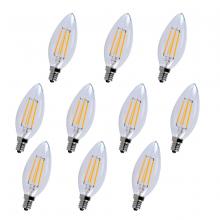 Elegant Lighting E12LED101-10PK - LED E12 Candelabra, 2700k, 300 Degree, CRI80, Es, Ul/CUL, 4W, 40w Equivalent, 15000hrs