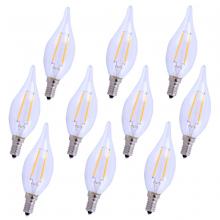 Elegant Lighting E12LED104-10PK - LED E12 CANDELABRA, 2700K, 300 degree, CRI80, ES, UL/CUL, 2.5W, 25W EQUIVALENT, 15000HRS
